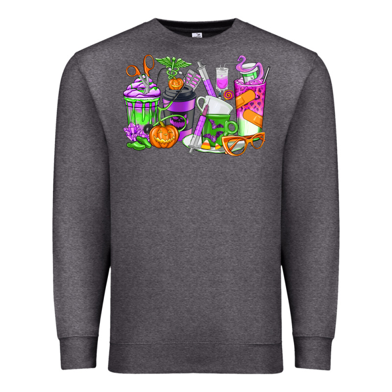 Halloween Nurse Coffee Cups Premium Sweatshirt by texasbilliewilder | Teevron