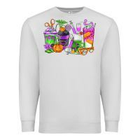 Dove Grey Halloween Nurse Coffee Cups Premium Sweatshirt - texasbilliewilder