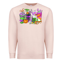 Pale Pink Halloween Nurse Coffee Cups Premium Sweatshirt - texasbilliewilder