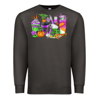 Smoke Halloween Nurse Coffee Cups Premium Sweatshirt - texasbilliewilder