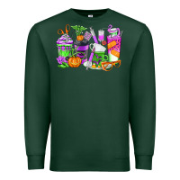 Sports Green Halloween Nurse Coffee Cups Premium Sweatshirt - texasbilliewilder