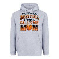 Heather Grey my favorite basketball player calls me mom Heavyweight Hoodie - Zillion Design Studio
