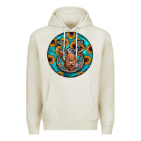 Oatmeal Heather horseshoe circle Premium Hoodie - JahusDesignShop