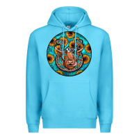 Ocean Blue horseshoe circle Premium Hoodie - JahusDesignShop