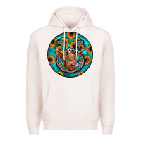 Pale Pink horseshoe circle Premium Hoodie - JahusDesignShop