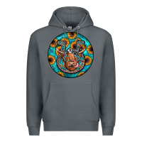 Rock horseshoe circle Premium Hoodie - JahusDesignShop