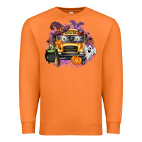 Carrot Halloween School Bus Premium Sweatshirt - texasbilliewilder