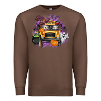 Chestnut Halloween School Bus Premium Sweatshirt - texasbilliewilder