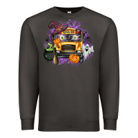 Smoke Halloween School Bus Premium Sweatshirt - texasbilliewilder
