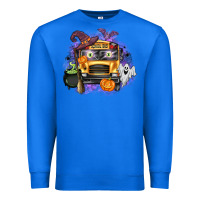 True Royal Halloween School Bus Premium Sweatshirt - texasbilliewilder