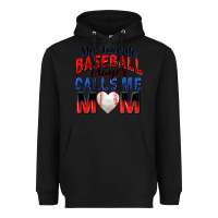 Black my favorite baseball player calls me mom Heavyweight Hoodie - Zillion Design Studio