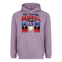 Lavender my favorite baseball player calls me mom Heavyweight Hoodie - Zillion Design Studio