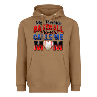 Toasted Coconut my favorite baseball player calls me mom Heavyweight Hoodie - Zillion Design Studio