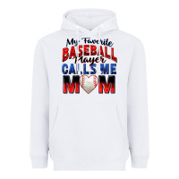 White my favorite baseball player calls me mom Heavyweight Hoodie - Zillion Design Studio
