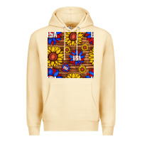 Pina Colada usa sunflower seamless pattern Premium Hoodie - BundleAndBundleShop
