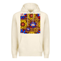 Tofu usa sunflower seamless pattern Premium Hoodie - BundleAndBundleShop