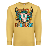 Antique Gold somebody's problem Premium Sweatshirt - Zillion Design Studio