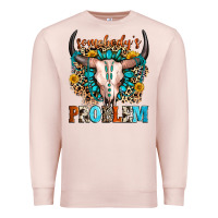 Pale Pink somebody's problem Premium Sweatshirt - Zillion Design Studio