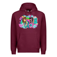 Burgundy scrub life Premium Hoodie - AdoDesignShop