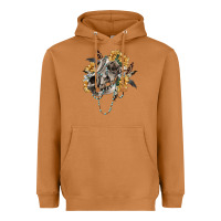 Meerkat Boho wolf skull Heavyweight Hoodie - RanaPortraitStore