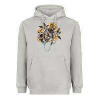 Moon Dust Boho wolf skull Heavyweight Hoodie - RanaPortraitStore