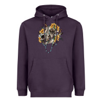 Plum Boho wolf skull Heavyweight Hoodie - RanaPortraitStore