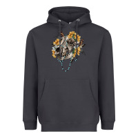 Smoke Boho wolf skull Heavyweight Hoodie - RanaPortraitStore