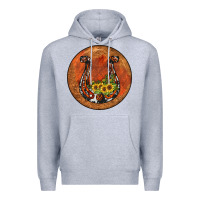 Heather Grey horseshoe circle Premium Hoodie - JahusDesignShop