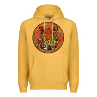 Mustard horseshoe circle Premium Hoodie - JahusDesignShop