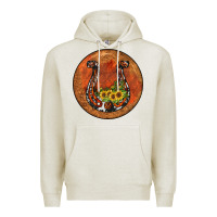 Oatmeal Heather horseshoe circle Premium Hoodie - JahusDesignShop