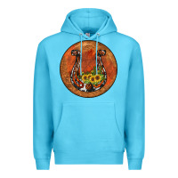 Ocean Blue horseshoe circle Premium Hoodie - JahusDesignShop