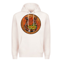 Pale Pink horseshoe circle Premium Hoodie - JahusDesignShop