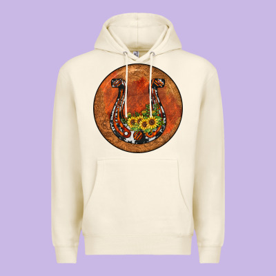 Horseshoe Circle Premium Hoodie Designed By Jahusdesignshop