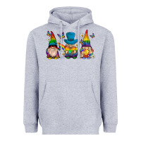 Heather Grey pride gnomies Heavyweight Hoodie - texasbilliewilder