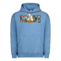 Pigment Pebble Blue goat mom serape leopard cowhide goat family Urban Hoodie - Artiststas