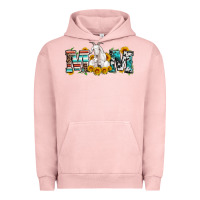 Pigment Salmon goat mom serape leopard cowhide goat family Urban Hoodie - Artiststas
