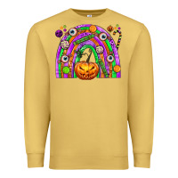 Antique Gold Halloween Rainbow Premium Sweatshirt - texasbilliewilder