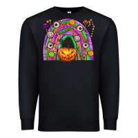 Black Halloween Rainbow Premium Sweatshirt - texasbilliewilder