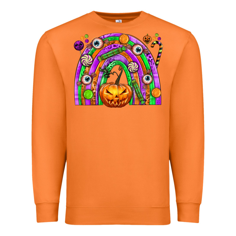 Halloween Rainbow Premium Sweatshirt by texasbilliewilder | Teevron