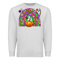 Dove Grey Halloween Rainbow Premium Sweatshirt - texasbilliewilder