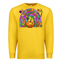 Lemon Halloween Rainbow Premium Sweatshirt - texasbilliewilder