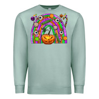 Seafoam Halloween Rainbow Premium Sweatshirt - texasbilliewilder