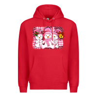 Red chillin pink   with my snowmies  ado Premium Hoodie - AdoDesignShop