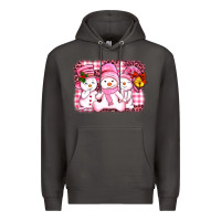 Smoke chillin pink   with my snowmies  ado Premium Hoodie - AdoDesignShop