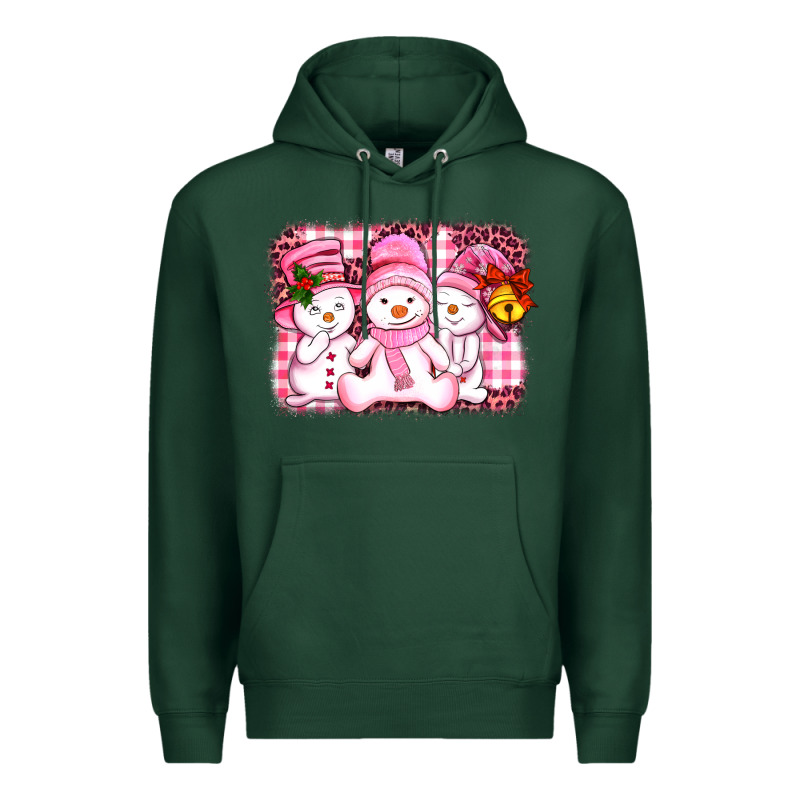 Chillin Pink   With My Snowmies  Ado Premium Hoodie by AdoDesignShop | Teevron