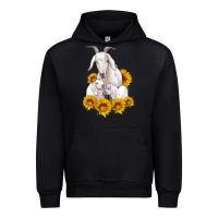 Black goat family with sunflowers Urban Hoodie - Artiststas