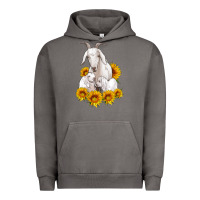 Pigment Tornado goat family with sunflowers Urban Hoodie - Artiststas