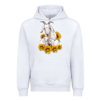 White goat family with sunflowers Urban Hoodie - Artiststas