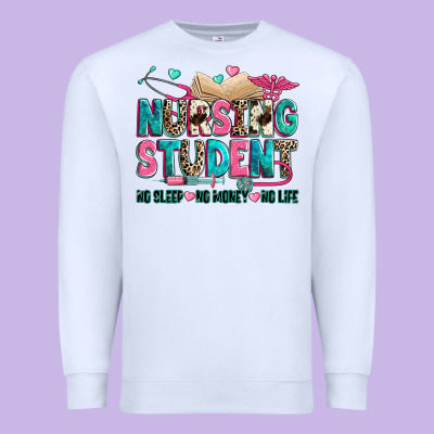 Nursing Student Premium Sweatshirt Designed By Zillion Design Studio
