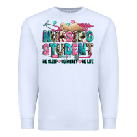 White nursing student Premium Sweatshirt - Zillion Design Studio